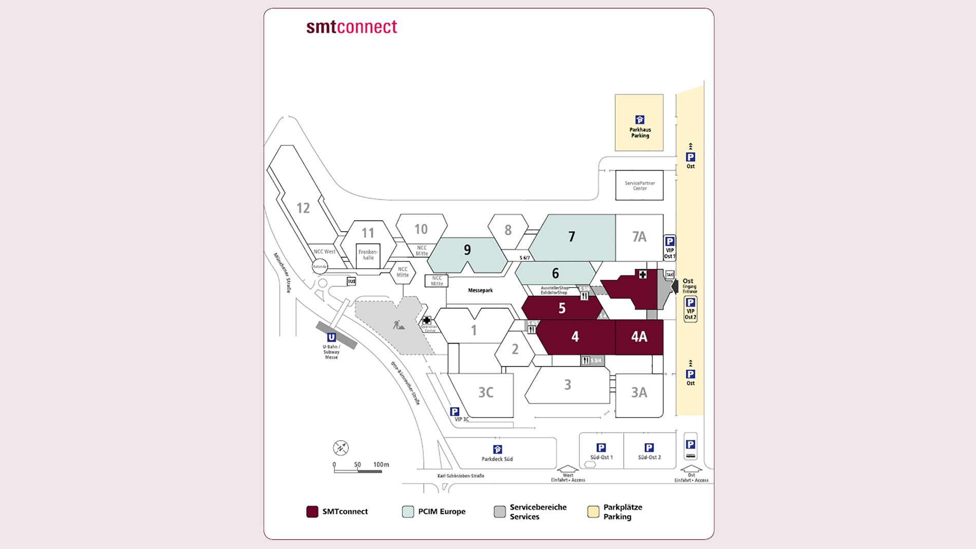 Map of grounds NürnbergMesse
